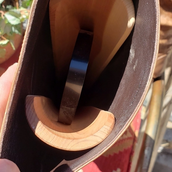 Burberry Tan Perforated Leather Knee High‎ BootsV - Picture 15 of 15